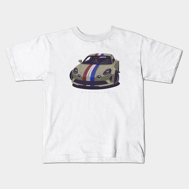 Alpine a110 Kids T-Shirt by Markaryan